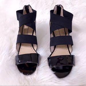 Adrienne Vittadini-Black Patent Leather Heels-EUC-Sz 8